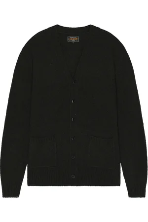 Beams Elbow Patch Cardigan in - Green. Size M (also in ).
