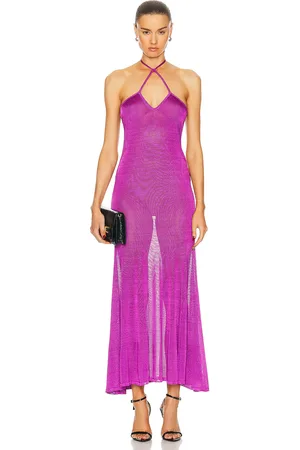Tom Ford Slinky Halterneck Dress in - Fuchsia. Size L (also in S).