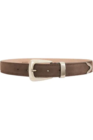 Khaite Benny Suede Belt in - Brown. Size 70 (also in ).