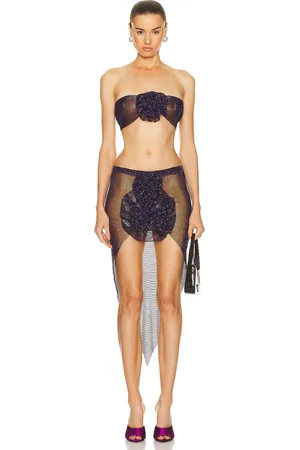 SANTA BRANDS Bra & Skirt Flower Set in - Purple. Size M/L (also in ).