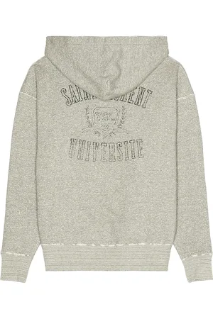 Saint Laurent Grunge University Hoodie in - Grey. Size L (also in M).