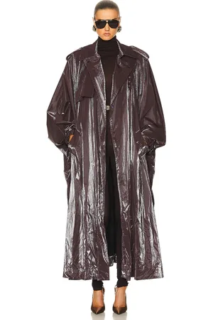Saint Laurent Cloak Coat in - Wine. Size T2/L (also in ).