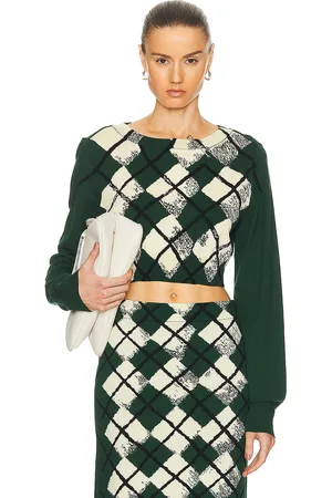 Burberry Crop Sweater in - Green. Size M (also in S).