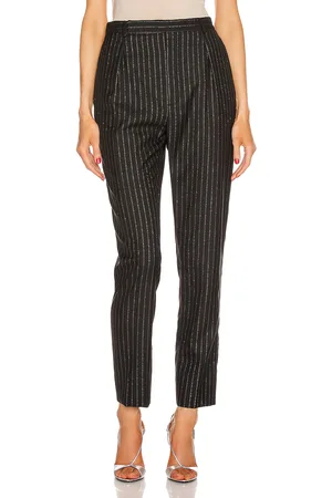 Saint Laurent Striped Tailored Pant in - Black. Size 40 (also in ).