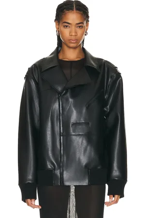 Norma Kamali Oversized Moto Jacket in - . Size L (also in XS, S, M, XL).