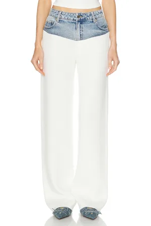 SER.O.YA Chani Pant in - White. Size M (also in L, XL).