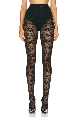 Saint Laurent Lace Legging in - Black. Size 40 (also in ).
