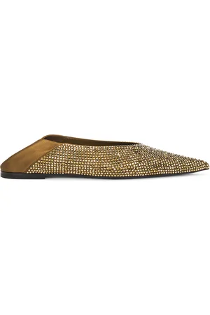 Saint Laurent Carolyn Slipper in - Olive. Size 37 (also in 37.5).