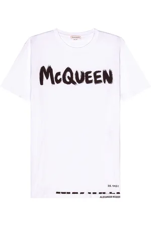 Alexander McQueen Graffiti Print T-Shirt in - . Size L (also in XL/1X, M).