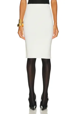 Saint Laurent Jersey Skirt in - White. Size S (also in XL, XS).