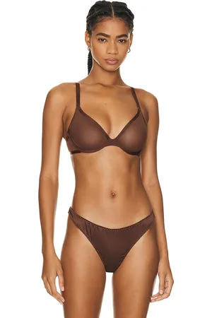 CUUP The Plunge Bra in - Brown. Size 32C (also in 36A).