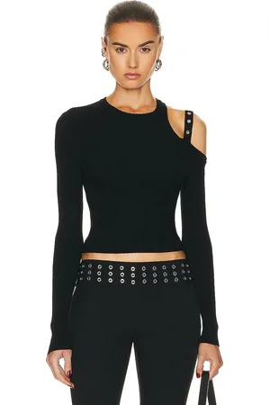 BLUMARINE Long Sleeve Sweater in - Black. Size L (also in ).