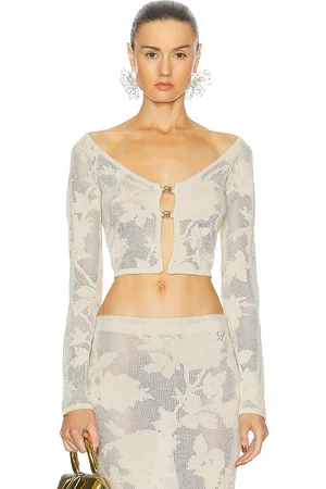 BLUMARINE Cropped Cardigan in - . Size M (also in ).