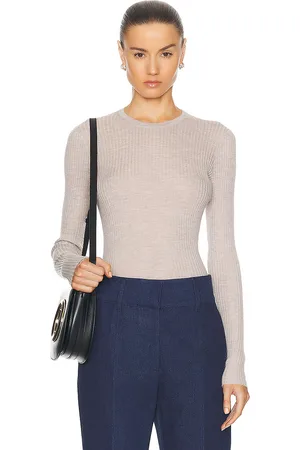 GABRIELA HEARST Browning Knit Top in - Beige. Size L (also in ).