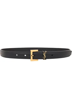 Saint Laurent Cassandre Belt in - Black. Size 65 (also in ).