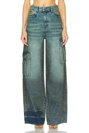 RTA Wide Leg Cargo Pant in - Grey. Size 27 (also in ).