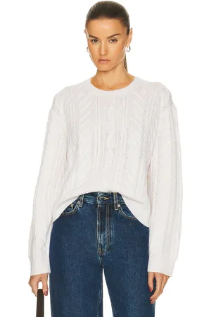 Guest In Residence Marled Cable Crew Sweater in - . Size XL (also in ).