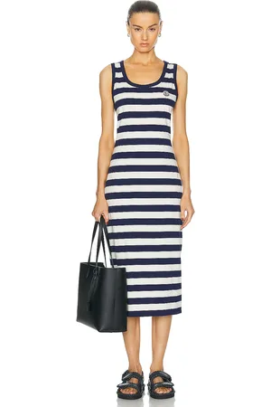 Moncler Stripe Dress in - Navy. Size M (also in S).