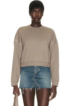 Saint Laurent Round Neck Sweatshirt in - Grey. Size L (also in S, M, XL, XS).