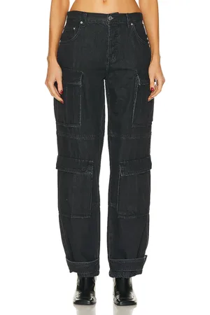 GRLFRND Lex Cargo Jean in - Black. Size 32 (also in ).