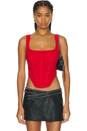 Miaou Campbell Corset in - Red. Size S (also in XS).
