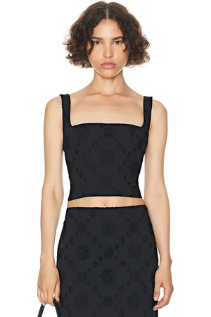 Helsa Eyelet Corset Top in - . Size M (also in S, XS, XXS).