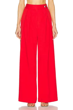 SABLYN Brooklyn Twill Pant in - Red. Size S (also in ).