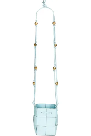 Bottega Veneta Mini Crossbody Bucket Bag in - Baby Blue. Size all.