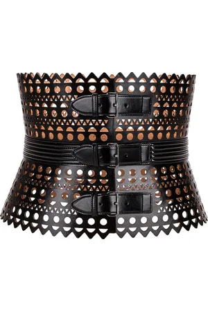 Alaïa Corset Belt in - Black. Size 80 (also in ).