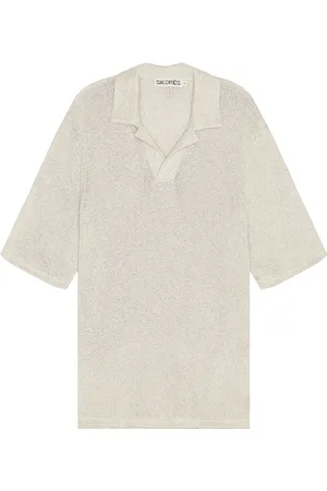 SIEDRES Colin Short Sleeve Polo in - Grey. Size M (also in ).