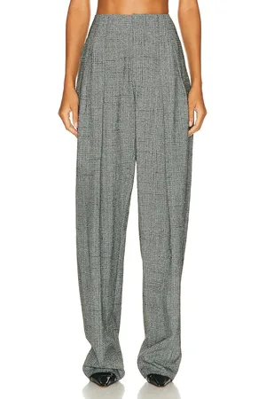 Bottega Veneta 3D Criss Cross Viscose Silk Trousers in - Grey. Size 40 (also in ).