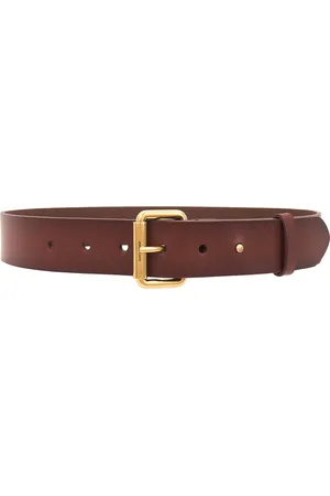 Saint Laurent Motorcycle Belt in - Chocolate. Size 85 (also in ).