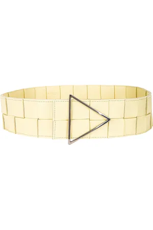 Bottega Veneta Intreccio Triangle Belt in - Neutral. Size 70 (also in 75, 80).