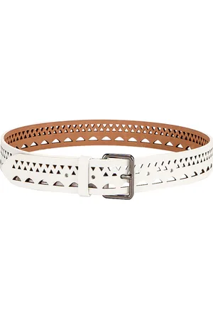 Alaïa Vienne Thin Belt in - White. Size 65 (also in ).