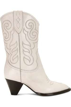 Isabel Marant Luliette Embroidered Boot in - Light Grey. Size 41 (also in ).