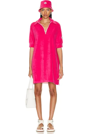 Moncler Terry Shirt Dress in - Fuchsia. Size XS (also in ).