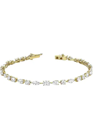 Logan Hollowell Diana Diamond Bracelet in - Metallic Gold. Size all.