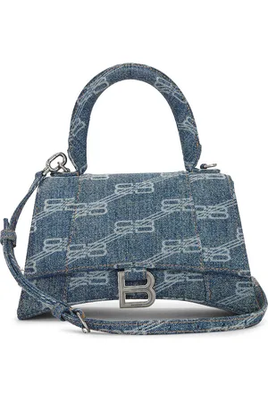 Balenciaga Small Hourglass Top Handle Bag in - Denim-Medium. Size all.