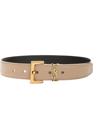 Saint Laurent Monogramme Belt in - Beige. Size 65 (also in 70, 75, 80, 85, 90).