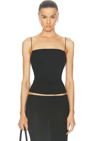 ENZA COSTA Supima Cotton Essential Strappy Tank Top in - . Size L (also in M, XS).