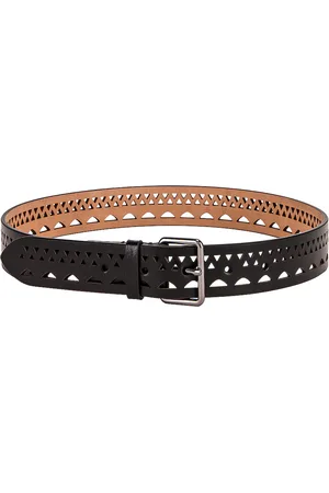 Alaïa Vienne Thin Belt in - Black. Size 65 (also in 70).