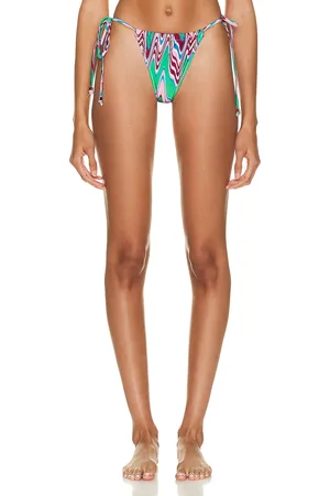 PATBO Wave String Bikini Bottom in - Green. Size L (also in ).