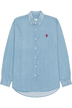 Ami Denim Shirt in - Denim-Medium. Size M (also in ).