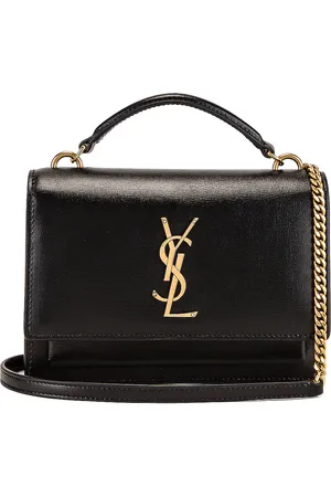 Saint Laurent Sunset Top Handle Chain Wallet Bag in - Black. Size all.