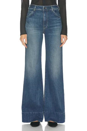 NILI LOTAN Nadege Wide Leg in - Denim-Dark. Size 31 (also in ).