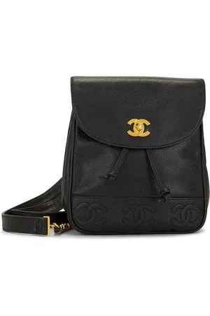 CHANEL Caviar Vintage Triple CC Backpack in - . Size all.