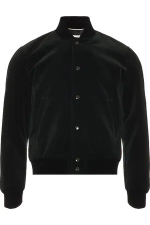 Saint Laurent Signature Logo College Jacket in - Green. Size 52 (also in ).
