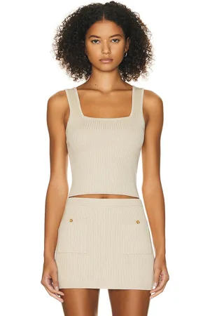 Helsa Halden Square Neck Tank in - Neutral. Size XL (also in ).