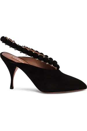 Alaïa Mini Bombe Ankle Strap Pump in - Black. Size 36.5 (also in 39.5).