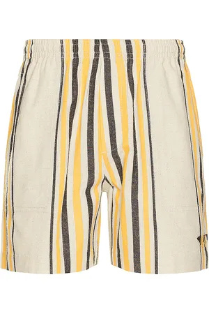 BODE Namesake Stripe Shorts in - Beige. Size XL/1X (also in ).